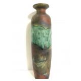 Signed art pottery bud vase