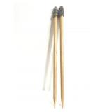 Pair of wood knitting needles