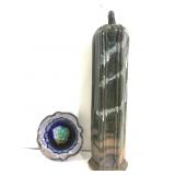 Stamped potter hanger and artsy small dish