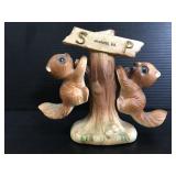 Vintage Milwaukee chipmunk shaker set