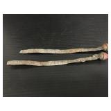 Two metal Michigan camp & deer lic