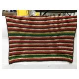 Crocheted throw blanket