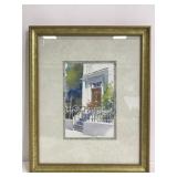 Victoria Plait Ellis framed watercolor print