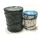 Two folding camping storage bags