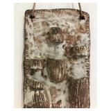 Heavy pottery folk art hanger