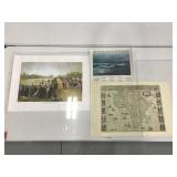 Trio of art poster prints