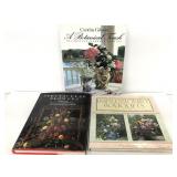 Three bouquet flower and garden books