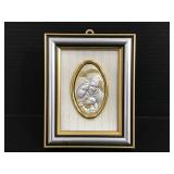 Small framed religious cameo