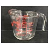Anchor glass measuring cup