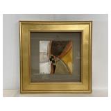 Framed Jody Hewitt original abstract painting