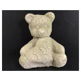 Cement garden teddy bear
