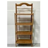 Wood 4-tier bakers rack / bookshelf