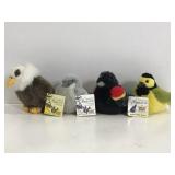 Lot of 4 Audubon birds with bird calls