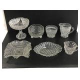 Lot of vintage glass pieces