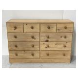 Vintage 8-drawer wood dresser