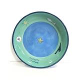 Brushes handpainted bowl