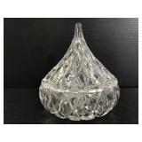 Full lead crystal Hershey kiss candy bowl
