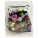 Four strands of multicolor decorative lights