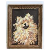 Paint by numbers dog painting