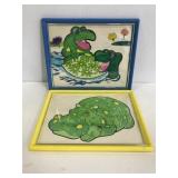 Two framed coloring pictures