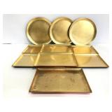 Small round & rectangular plastic trays