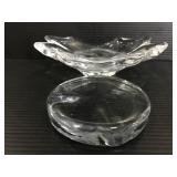 Glass disc and soap dish