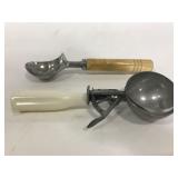 Vintage ice cream scoops