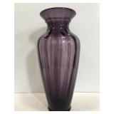 Large purple glass vase