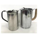 Two stainless steel pitcher with ice catcher