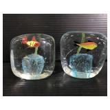 Fish tank aquarium art glass paperweights