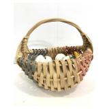 Basket with bird shakers