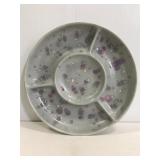 Signed ceramic serving tray