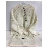 Crocheted shawl and clutch