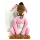 Large stuffed ScoobyDoo in bunny costume