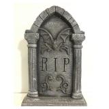 Chalk ware RIP faux tombstone decor