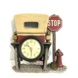 Vintage plastic mold car rear end clock