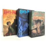 Harry Potter hardcover books 4,5,&7