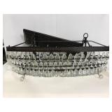 Cascading four bulb dangle chandelier