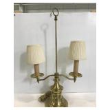 Vintage student lamp brass
