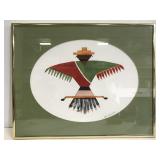 Phyl Schneider framed drawing