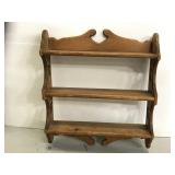 Vintage wood wall shelf