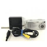 Nikon CoolPix 3700 digital camera with cords