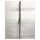 Wooden box asking stick with feather