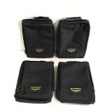 Lot of 4 Black Jeppesen zip up bags