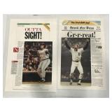 Lot of 2 baseball posters