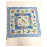 Blue sea like silk like scarf