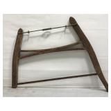 Vintage wooden base bucksaw