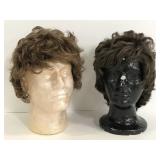 Lot of 2 short synthetic hair wigs