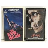 The Evil Dead & The Evil Dead 2 VHS tapes