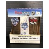 Coors Light limited edition winter classic glasses